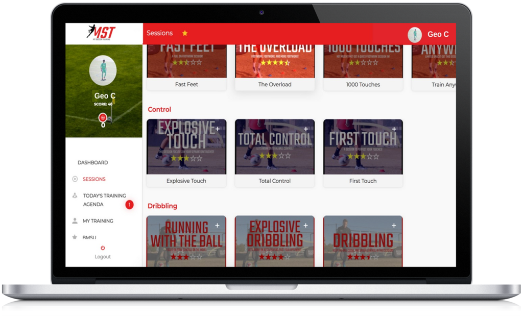 MST My Soccer Training App