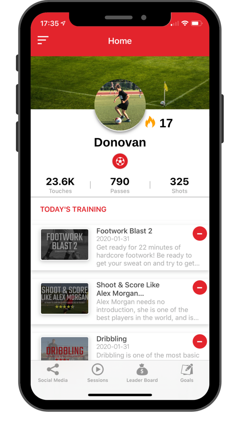 new.individuals My Soccer Training App